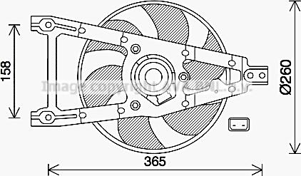 Ava Quality Cooling FT7612 - Вентилятор, охолодження двигуна autozip.com.ua