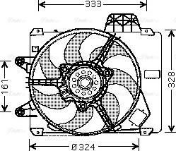 Ava Quality Cooling FT 7286 - Вентилятор, охолодження двигуна autozip.com.ua