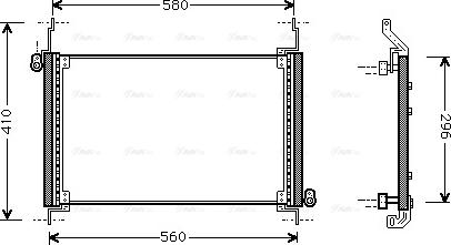 Ava Quality Cooling FTA5127 - Конденсатор, кондиціонер autozip.com.ua