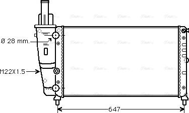 Ava Quality Cooling FTA2140 - Радіатор, охолодження двигуна autozip.com.ua