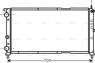 Ava Quality Cooling FTA2143 - Радіатор, охолодження двигуна autozip.com.ua