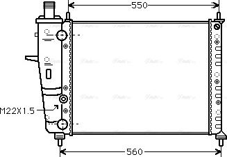 Ava Quality Cooling FTA2159 - Радіатор, охолодження двигуна autozip.com.ua