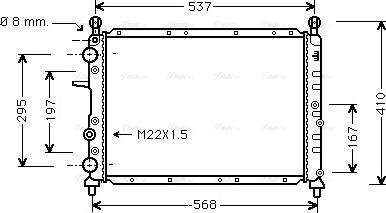 Ava Quality Cooling FTA2109 - Радіатор, охолодження двигуна autozip.com.ua