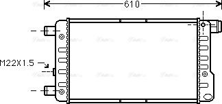 Ava Quality Cooling FTA2115 - Радіатор, охолодження двигуна autozip.com.ua