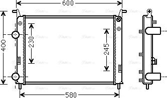 Ava Quality Cooling FTA2336 - Радіатор, охолодження двигуна autozip.com.ua