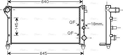 Ava Quality Cooling FTA2379 - Радіатор, охолодження двигуна autozip.com.ua