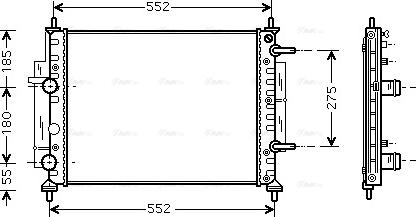 Ava Quality Cooling FTA2260 - Радіатор, охолодження двигуна autozip.com.ua