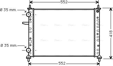 Ava Quality Cooling FTA2229 - Радіатор, охолодження двигуна autozip.com.ua