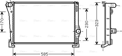 Ava Quality Cooling FTA2279 - Радіатор, охолодження двигуна autozip.com.ua