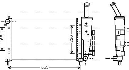 Ava Quality Cooling FTA2275 - Радіатор, охолодження двигуна autozip.com.ua