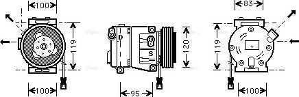 Ava Quality Cooling FTAK050 - Компресор, кондиціонер autozip.com.ua