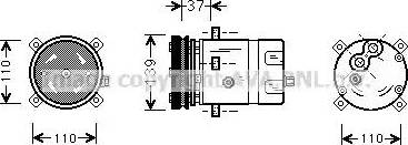 Ava Quality Cooling FTAK198 - Компресор, кондиціонер autozip.com.ua