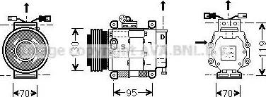 Ava Quality Cooling FT K049 - Компресор, кондиціонер autozip.com.ua