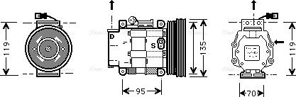 Ava Quality Cooling FT K041 - Компресор, кондиціонер autozip.com.ua