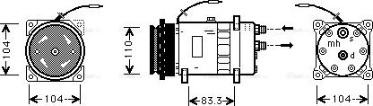 Ava Quality Cooling FT K064 - Компресор, кондиціонер autozip.com.ua