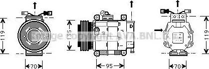 Ava Quality Cooling FT K062 - Компресор, кондиціонер autozip.com.ua