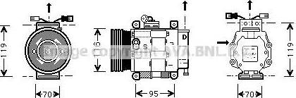 Ava Quality Cooling FT K081 - Компресор, кондиціонер autozip.com.ua