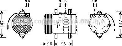 Ava Quality Cooling FT K365 - Компресор, кондиціонер autozip.com.ua