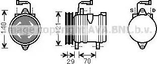 Ava Quality Cooling FT K367 - Компресор, кондиціонер autozip.com.ua