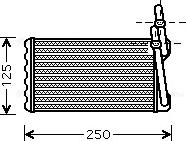 Ava Quality Cooling HD6203 - Теплообмінник, опалення салону autozip.com.ua