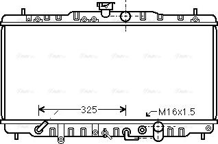 Ava Quality Cooling HDA2056 - Радіатор, охолодження двигуна autozip.com.ua