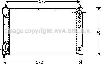 Ava Quality Cooling HDA2037 - Радіатор, охолодження двигуна autozip.com.ua