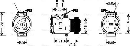 Ava Quality Cooling HDAK009 - Компресор, кондиціонер autozip.com.ua