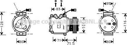 Ava Quality Cooling HD K009 - Компресор, кондиціонер autozip.com.ua