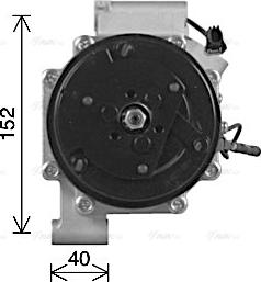 Ava Quality Cooling HDAK332 - Компресор, кондиціонер autozip.com.ua