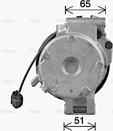 AVA HDAK322 - Компресор, кондиціонер autozip.com.ua