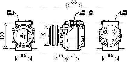 Ava Quality Cooling HDAK260 - Компресор, кондиціонер autozip.com.ua