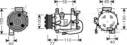 Ava Quality Cooling HD K208 - Компресор, кондиціонер autozip.com.ua