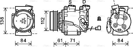 Ava Quality Cooling HDAK275 - Компресор, кондиціонер autozip.com.ua