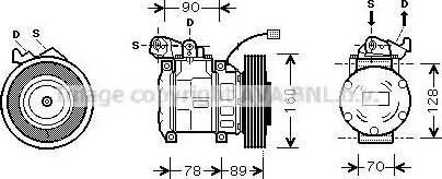 Ava Quality Cooling HD K196 - Компресор, кондиціонер autozip.com.ua