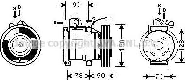 Ava Quality Cooling HD K181 - Компресор, кондиціонер autozip.com.ua