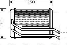 Ava Quality Cooling HY 6118 - Теплообмінник, опалення салону autozip.com.ua