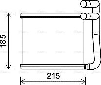 Ava Quality Cooling HY6393 - Теплообмінник, опалення салону autozip.com.ua