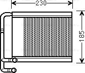 Ava Quality Cooling HY6313 - Теплообмінник, опалення салону autozip.com.ua