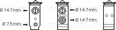 Ava Quality Cooling HY1441 - Розширювальний клапан, кондиціонер autozip.com.ua