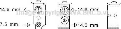 Ava Quality Cooling HY1364 - Розширювальний клапан, кондиціонер autozip.com.ua