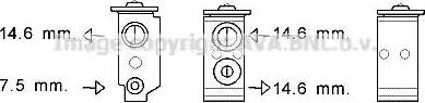 Ava Quality Cooling HY1363 - Розширювальний клапан, кондиціонер autozip.com.ua