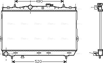 Ava Quality Cooling HY 2104 - Радіатор, охолодження двигуна autozip.com.ua