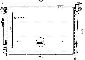 Ava Quality Cooling HY2352 - Радіатор, охолодження двигуна autozip.com.ua