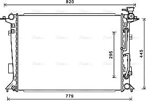 Ava Quality Cooling HY2332 - Радіатор, охолодження двигуна autozip.com.ua