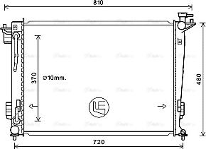 Ava Quality Cooling HY2372 - Радіатор, охолодження двигуна autozip.com.ua