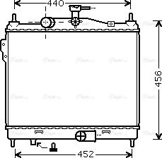 Ava Quality Cooling HY 2205 - Радіатор, охолодження двигуна autozip.com.ua