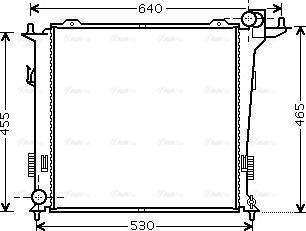 Ava Quality Cooling HY 2207 - Радіатор, охолодження двигуна autozip.com.ua