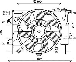 Ava Quality Cooling HY7546 - Вентилятор, охолодження двигуна autozip.com.ua