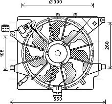Ava Quality Cooling HY7563 - Вентилятор, охолодження двигуна autozip.com.ua