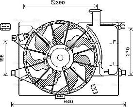 Ava Quality Cooling HY7567 - Вентилятор, охолодження двигуна autozip.com.ua